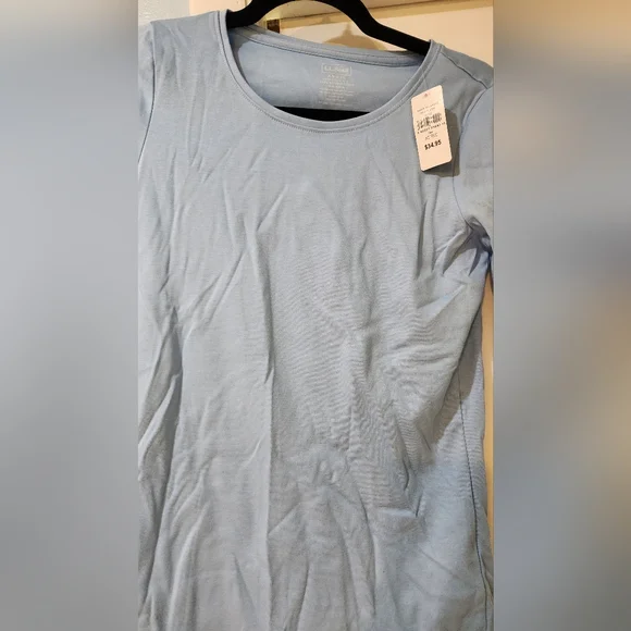 L.L. Bean Women's Light Blue Top, XS-REG - Picture 5 of 6